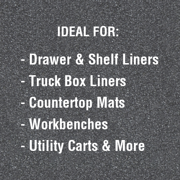 ToolTex Heavy Duty Tool Box Liner & Drawer Liner - Black 24 x 10',  Anti-Crinkle Mat Protects Drawers & Keeps Tools In Place 